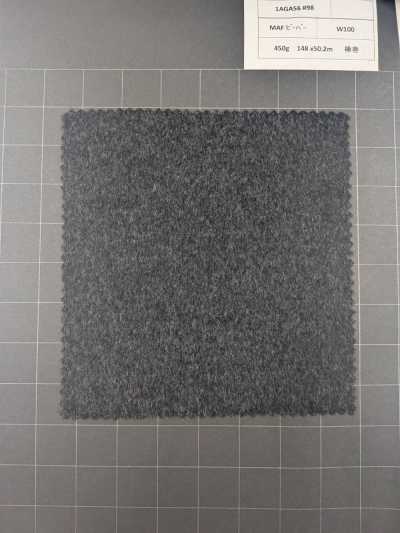 1AGA56-98 [Jusqu'à épuisement des stocks] Tissu Nikke Textile MAF Beaver gris foncé pour manteaux