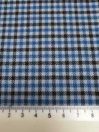 MH6511-BL Laine Peignée Japonaise Standard Laine-mohair (Style Tonic), à Carreaux Bleus[Textile] Images supplémentaires