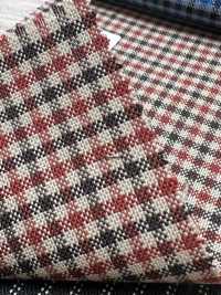 MH6511-BR Laine Japonaise Standard Mélangée à Du Mohair Chevreau, Peignée (Style Tonic), à Carreaux Marron[Textile] Images supplémentaires