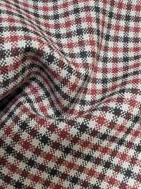 MH6511-BR Laine Japonaise Standard Mélangée à Du Mohair Chevreau, Peignée (Style Tonic), à Carreaux Marron[Textile] Images supplémentaires