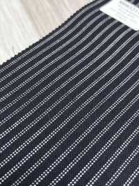 MH6521-NV Laine Peignée Japonaise Standard Mélangée Mohair (Style Tonic), Rayée Bleu Marine[Textile] Images supplémentaires