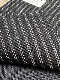 MH6521-NV Laine Peignée Japonaise Standard Mélangée Mohair (Style Tonic), Rayée Bleu Marine[Textile] Images supplémentaires