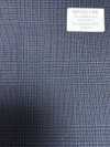MH2431-NV Laine Peignée Japonaise Standard Mélangée Laine Et Mohair Chevreau (Style Tonic), à Carreaux, Bleu M