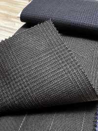 MH2431-CG Tissu Peigné Japonais Standard Laine-mohair (Style Tonic), à Carreaux, Gris Anthracite Heaven[Textile] Images supplémentaires
