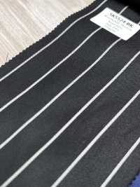 SK5524-BK Rayures Extensibles Standard Japonaises En Laine Et Soie Noires[Textile] Images supplémentaires