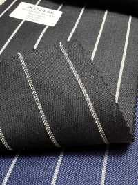 SK5524-BK Rayures Extensibles Standard Japonaises En Laine Et Soie Noires[Textile] Images supplémentaires