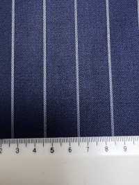 SK5524-BL Rayure Extensible Standard Japonaise En Laine Et Soie, Bleu Marine[Textile] Images supplémentaires