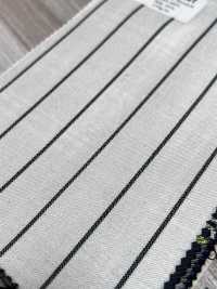 SK5524-WT Rayure Extensible Standard Japonaise En Soie Et Laine Blanche[Textile] Images supplémentaires