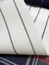 SK5524-WT Rayure Extensible Standard Japonaise En Soie Et Laine Blanche[Textile] Images supplémentaires