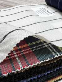 SK5524-WT Rayure Extensible Standard Japonaise En Soie Et Laine Blanche[Textile] Images supplémentaires