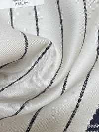SK5524-WT Rayure Extensible Standard Japonaise En Soie Et Laine Blanche[Textile] Images supplémentaires