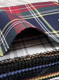 SK5536-NV Tissu Japonais Standard Extensible à Carreaux, Laine Et Soie, Bleu Marine[Textile] Images supplémentaires