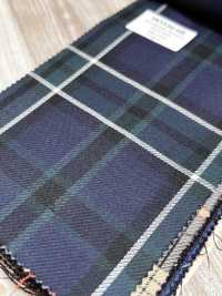 SK5536-GR Tissu Standard Japonais Extensible à Carreaux Vert En Laine Et Soie[Textile] Images supplémentaires