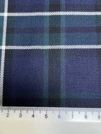 SK5536-GR Tissu Standard Japonais Extensible à Carreaux Vert En Laine Et Soie[Textile] Images supplémentaires