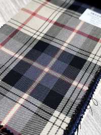 SK5536-BE Tissu Japonais Standard Extensible à Carreaux En Soie Et Laine, Beige[Textile] Images supplémentaires