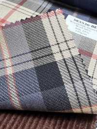 SK5536-BE Tissu Japonais Standard Extensible à Carreaux En Soie Et Laine, Beige[Textile] Images supplémentaires