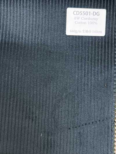 CD5501-DG Velours côtelé 8W C100 vert foncé