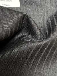 PR5521-DN Standard fabriqué au Japon Premium Super120's uni extensible bleu marine foncé[Textile] HOSOI SYOJI Images supplémentaires