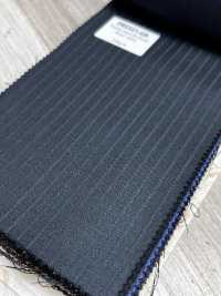 PR5521-GR Standard haut de gamme fabriqué au Japon Super120's à rayures stretch vert[Textile] HOSOI SYOJI Images supplémentaires