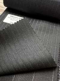 PR5521-GR Standard haut de gamme fabriqué au Japon Super120's à rayures stretch vert[Textile] HOSOI SYOJI Images supplémentaires