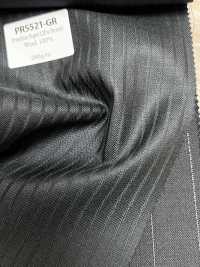 PR5521-GR Standard haut de gamme fabriqué au Japon Super120's à rayures stretch vert[Textile] HOSOI SYOJI Images supplémentaires