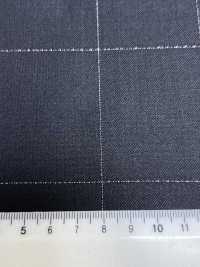 LA5531-BK Tissu à carreaux noir classique en laine stretch et soie lamée, fabriqué au Japon[Textile] HOSOI SYOJI Images supplémentaires