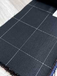 LA5531-GR Carreaux classiques en soie lamée, laine extensible, fabriqués au Japon, vert[Textile] HOSOI SYOJI Images supplémentaires