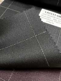LA5531-GR Carreaux classiques en soie lamée, laine extensible, fabriqués au Japon, vert[Textile] HOSOI SYOJI Images supplémentaires