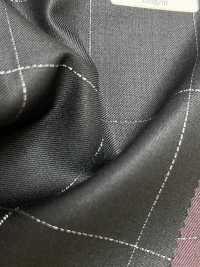 LA5531-GR Carreaux classiques en soie lamée, laine extensible, fabriqués au Japon, vert[Textile] HOSOI SYOJI Images supplémentaires