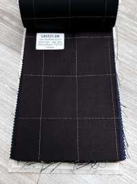 LA5531-DR Carreaux japonais standard en soie lamée et laine stretch, rouge foncé[Textile] HOSOI SYOJI Images supplémentaires