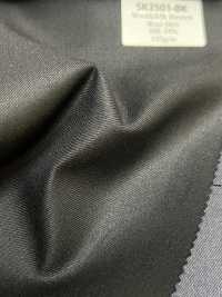 SK3501-BK Standard fabriqué au Japon en soie et laine extensible noir[Textile] HOSOI SYOJI Images supplémentaires