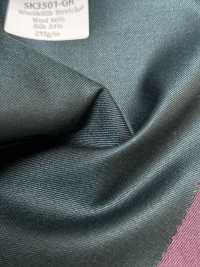 SK3501-GR Standard japonais soie-laine stretch vert[Textile] HOSOI SYOJI Images supplémentaires