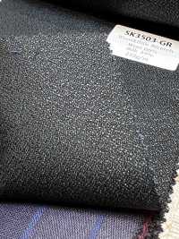SK3503-GR Standard japonais en soie et laine extensible vert[Textile] HOSOI SYOJI Images supplémentaires