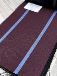 SK3523-DR Rayures extensibles en soie et laine, fabrication japonaise, rouge foncé standard[Textile] Images supplémentaires