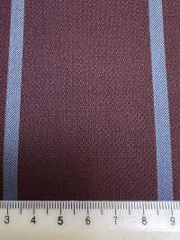 SK3523-DR Rayures extensibles en soie et laine, fabrication japonaise, rouge foncé standard[Textile] Images supplémentaires