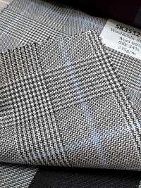 SK3532-GY Classique à carreaux gris en soie, laine et stretch fabriqué au Japon[Textile] Images supplémentaires