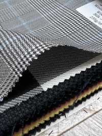 SK3532-GY Classique à carreaux gris en soie, laine et stretch fabriqué au Japon[Textile] Images supplémentaires