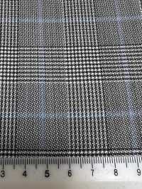 SK3532-GY Classique à carreaux gris en soie, laine et stretch fabriqué au Japon[Textile] Images supplémentaires