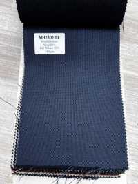 MH2401-BL Lainage standard en laine et mohair peignés fabriqué au Japon (style tonic) bleu[Textile] Images supplémentaires