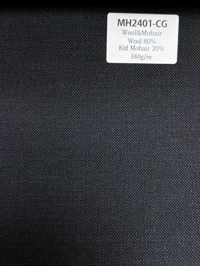 MH2401-CG Standard fabriqué au Japon en laine mohair peignée (Tonic Style) anthracite