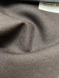 MH2401-BR Lainage peigné classique en laine et mohair fabriqué au Japon (style tonic) marron[Textile] Images supplémentaires