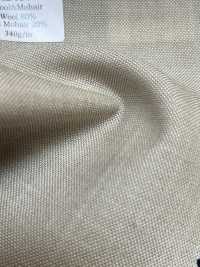 MH2401-BE Serge peignée laine-mohair fabriquée au Japon, style tonic, beige[Textile] Images supplémentaires