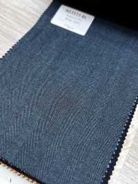 NS3511-BL Laine stretch bleue Super 110 de fabrication japonaise classique[Textile] HOSOI SYOJI Images supplémentaires