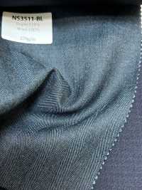 NS3511-BL Laine stretch bleue Super 110 de fabrication japonaise classique[Textile] HOSOI SYOJI Images supplémentaires