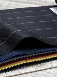 NS3521-NV Laine stretch bleu marine Super 110’s classique, fabriquée au Japon[Textile] HOSOI SYOJI Images supplémentaires