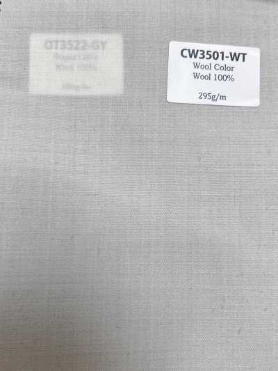 CW3501-WT Collection de couleurs de laine standard fabriquée au Japon Blanc
