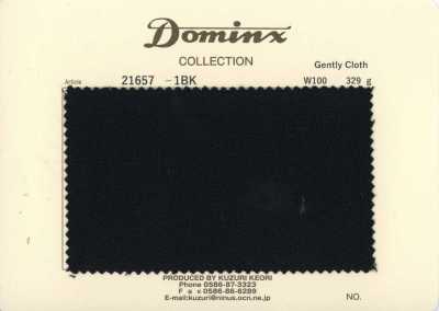 21657-1BK Classique Gently Cloth en laine 100 % DOMINX (Dominx) Collection Premium Noir
