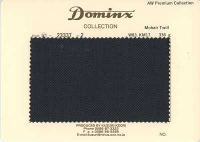 23337-2 Twill mohair standard Collection Premium DOMINX Charbon