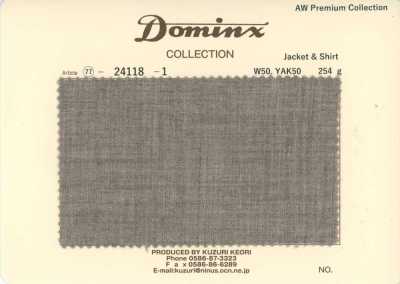 24118-1 Veste et chemise standard 100 % laine DOMINX (Dominkusu) Collection Premium Brun