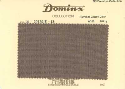 20720JE-13 Standard SummerGentlyCloth 100 % laine DOMINX collection premium marron